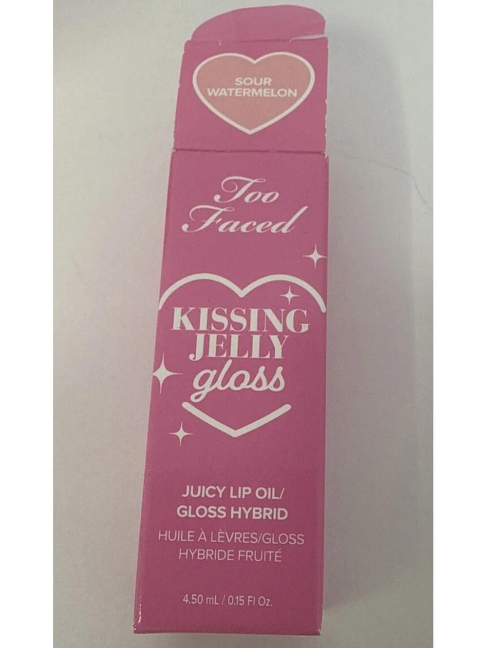 2X Too Faced Kissing Jelly Gloss (Bubblegum+Sour Watermelon) 0.15oz (Each) RN3